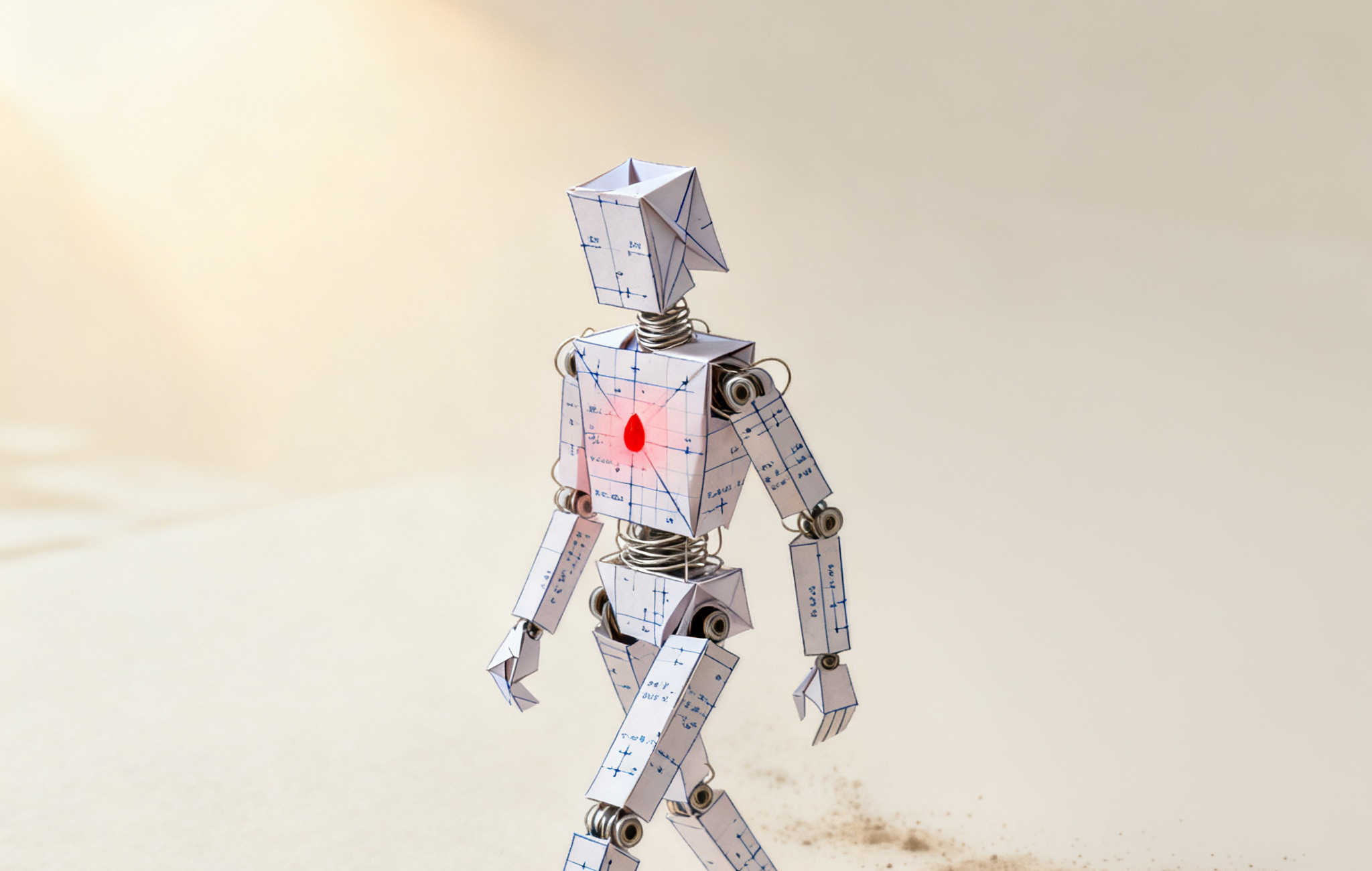 A figure making a surgical edit to a stack of documents, with a padlock on the lower sheet.